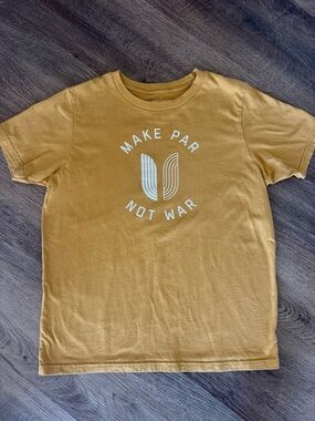 Linksoul “Make Par Not War” Graphic Golf Tee Boys Size L